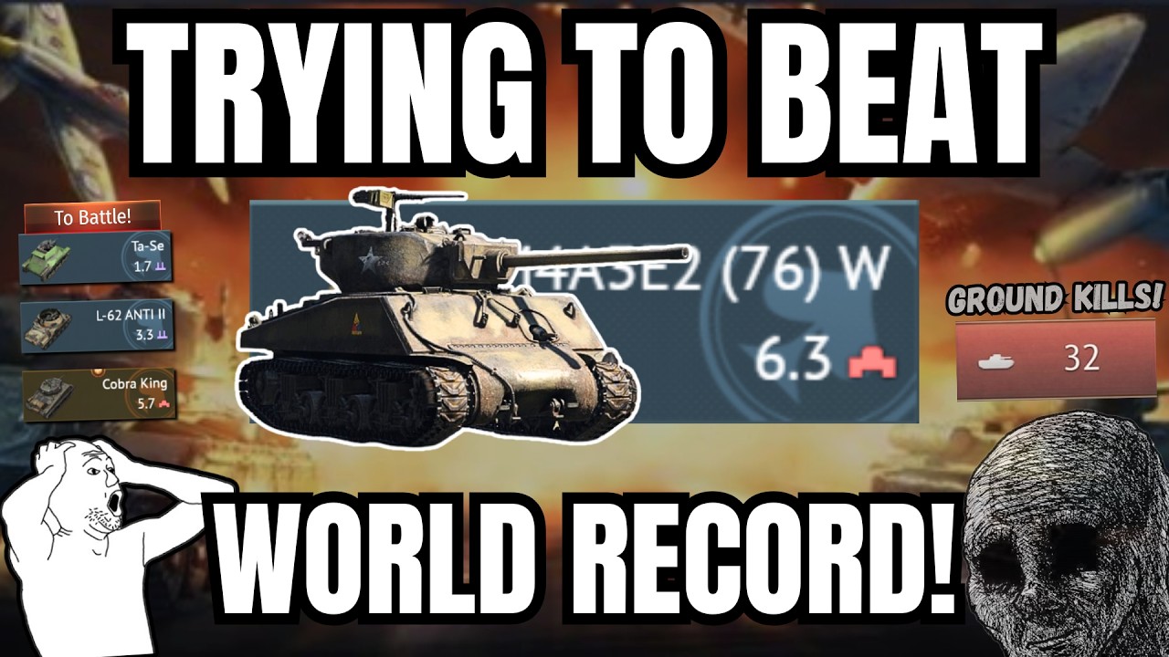 My attempt to BREAK THE WORLD RECORD for destroyed vehicles!🔥(32 kills in ONE game) | Not succeed😔