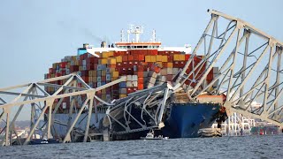 Container Ship Collision Causes Francis Scott Key Bridge Collapse into Water by YesEpicYes 2.0 433 views 1 month ago 2 minutes, 28 seconds