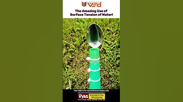 The amazing use of surface tension of water! #viral #physics #science #shorts