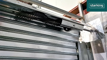 How to install manual operation rolling shutter doors