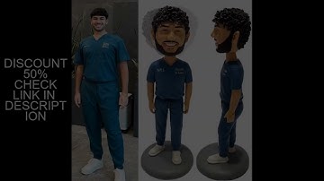 Custom Bobbleheads, Personalized Figures for Doctor, Handmade Personalized Bobblehead Sculpture Gift