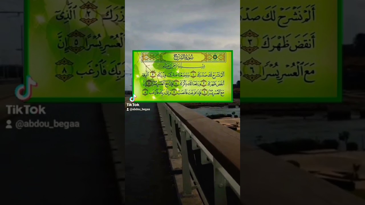 سورة الشرح بصوت القارئ حمزة بوديب 💙💙