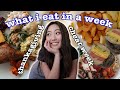 WHAT I EAT IN A WEEK *Thanksgiving CHEAT WEEK* | Mukbang, Friendsgiving, Pies | FIRST Week Home