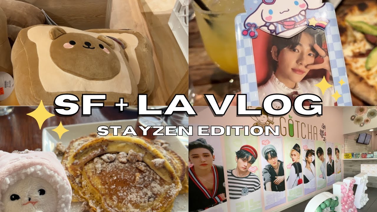 SF + LA Vlog ☆ Good Food, Ateez Pop-Up, SKZ Cupsleeve Event + HAUL