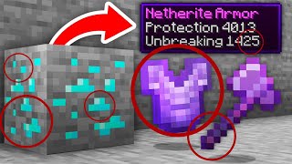 💥 MINECRAFT pero LOS MINERALES DROPEAN ITEMS OP 🤑