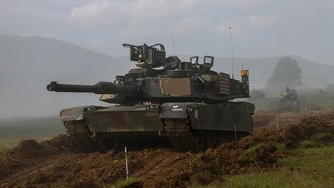 US Army Training on the New M1A2 Abrams Improved Version