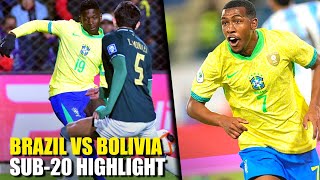Brazil U20 vs Bolivia U20 - 1-0 - All Goals & Highlights | Brazil U20 Highlights 🔥🇧🇷