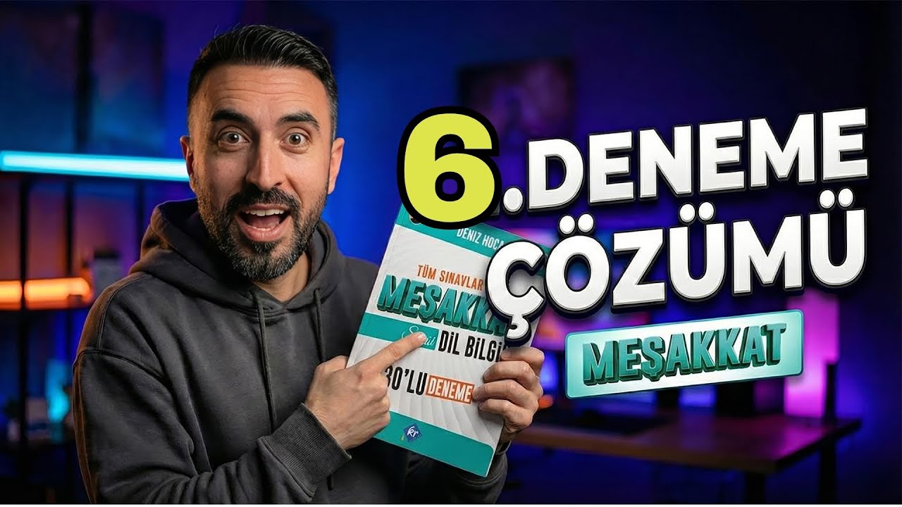 MEŞAKKAT DİL BİLGİSİ DENEME SORU ÇÖZÜMÜ 2026 (6.Deneme) / TYT-KPSS-MSÜ