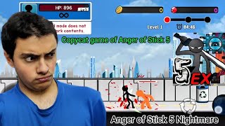 Playing The Copycat game of Anger of Stick 5 and it's truly awful || Anger of Stick 5 Nightmare #12  screenshot 4