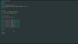 javaScript jQuery show hide function