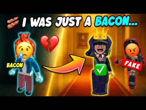 😱 I WAS JUST A BACON UNTIL I FOUND OUT I’M THE PRINCESS 👑 #roblox #robloxstory