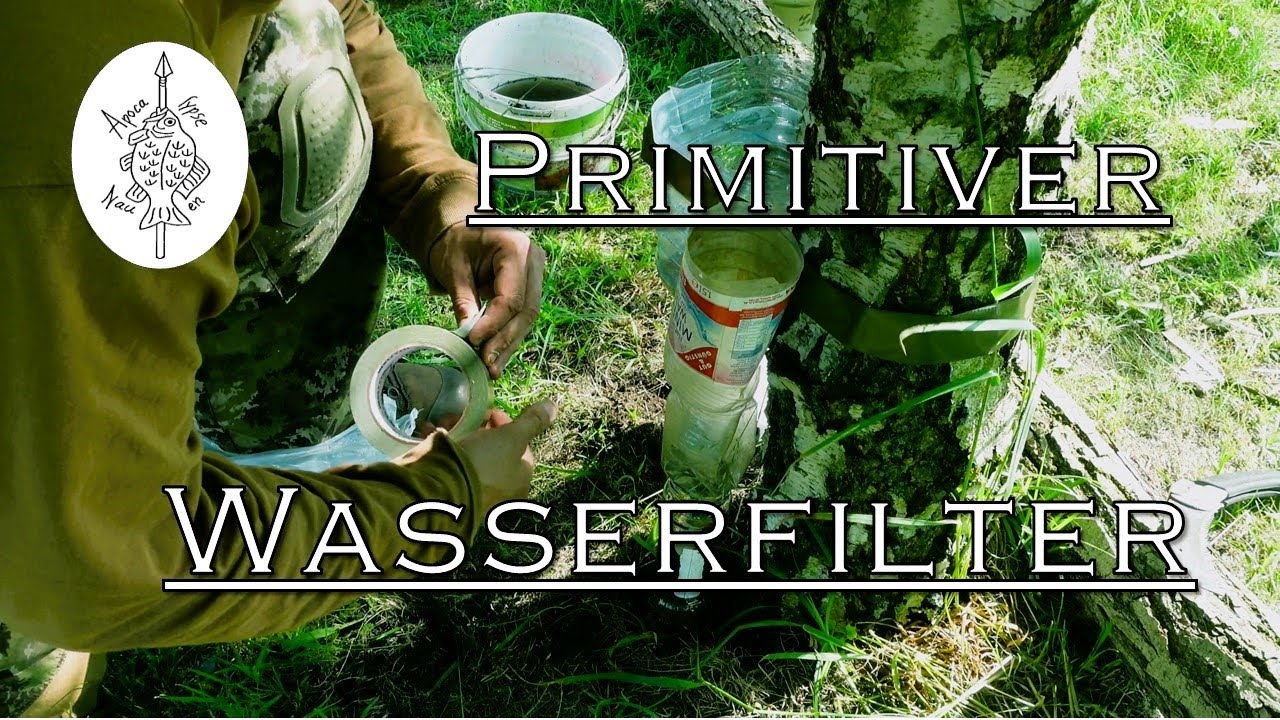 Selbstversuch Wasser trinkbar machen.   Funktioniert der primitive Wasserfilter. Survival Bushcraft