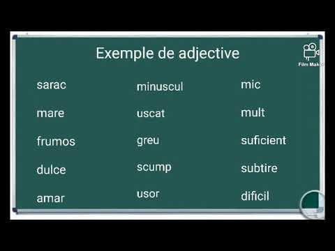 Exemple de adjective , exercitii propozitii limba romana