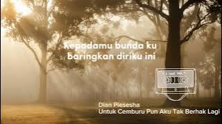 Lagu kenangan | Dian Piesesha untuk cemburu pun aku tak berhak lagi lirik karaoke nostalgia
