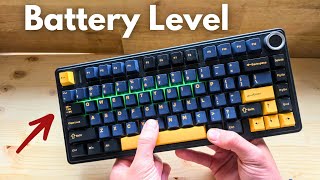 How to Check Battery Level on AULA F75 Keyboard
