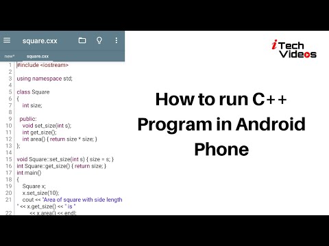 How to run C++ program in Android phone