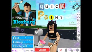 How to do quick paint on bloxburg(Paint fast)