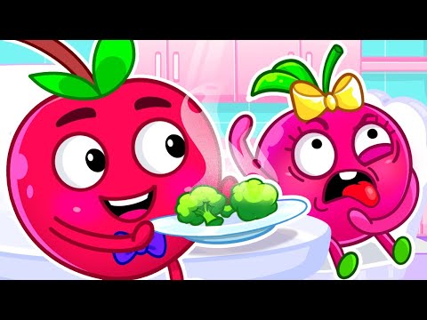 NO CHERRY Don't Do It! Healthy Habits ✨ Safety Tips for kids by Pit & Penny Stories 🌈🥑 #forkids