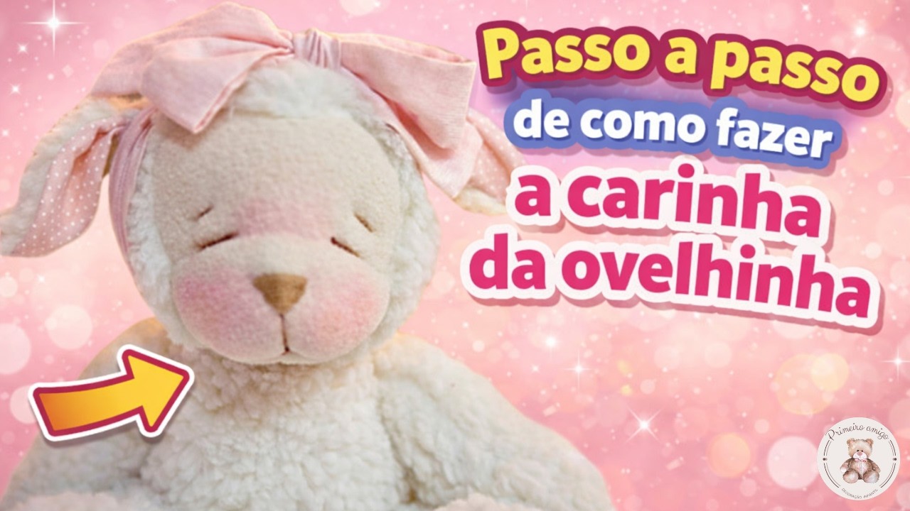 Passo a passo de como fazer a carinha da ovelhinha | Artesanato de Alto Padrão