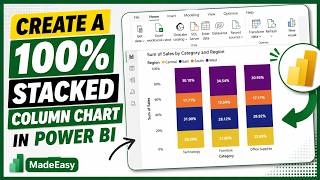 How to Create a 100% Stacked Column Chart in Power BI