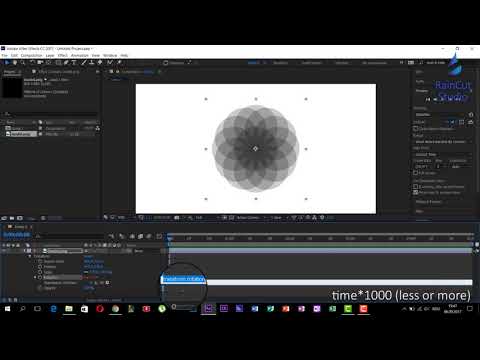 ✅ How To Make Spinning Objects In After Effects CC17 in one minute! (QUIK TIP) -  Constant Rotation