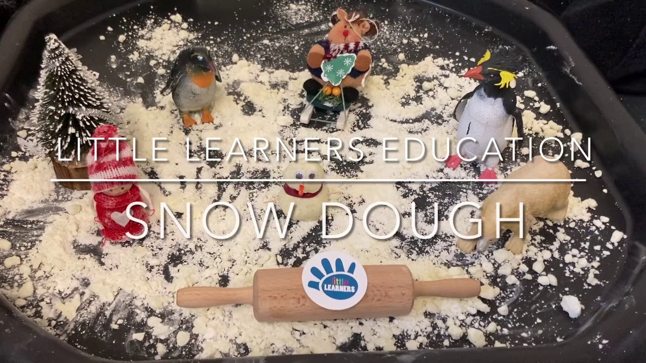 Winter Themed Activities for toddlers & pre-schoolers - How to Make Snow Dough