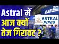 Astral Share falls : एस्ट्रल में तेज गिरावट की क्या वजह? | Why Astral Stock is falling | explained