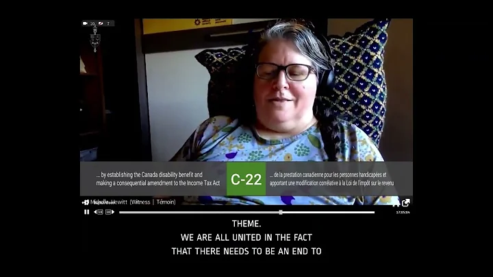 Disability Without Poverty National Chair Michelle...