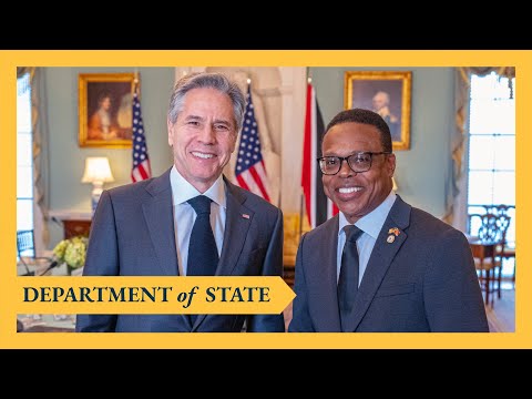 Secretary Blinken meets with Trinidad and Tobago Foreign Minister Amery Browne