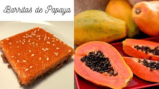 Barritas de Papaya Fin al Estreñimiento/Papaya Bars Ends Constipation