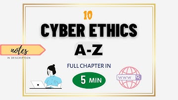 Cyber Ethics | Class 10th boards | CBSE | Computer Applications