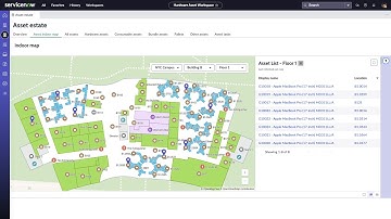 Track asset location using indoor maps