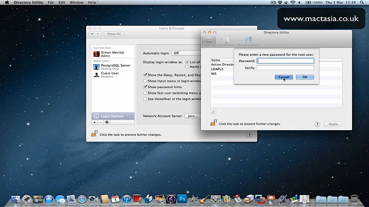 How to Enable/Disable the Root User in Mac OS X Lion 10.7