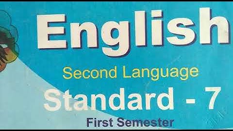 English std-7 semester-1 unit-1 activity -4