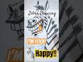 ZEBRA Cartoon Character ￼Drawing Step by Step Funny 😱#shorts #drawing #sketch #charcoalart