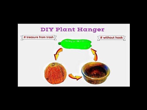 Видео: Вешалка для растений из кокосовой скорлупы своими руками - Как выращивать растения в кокосовой скорлупе