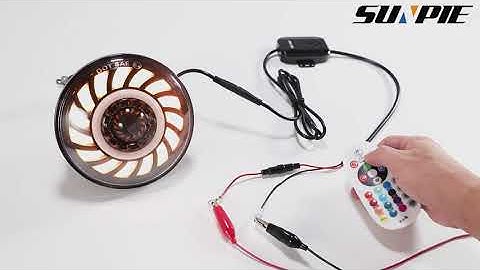 5 75 inch RGBW LED Headlights with Mobile APP & Remote for Harley Davidson