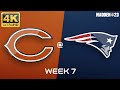 NFL Week 07 | Chicago Bears @ New England Patriots | Madden 23 · PS5 4K / UHD