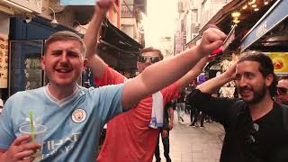 Streets of Istanbul during the final - Manchester City Champions League Final Documentary