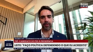 "Paguei o preço por não abraçar nem Lula, nem Bolsonaro", diz Leite