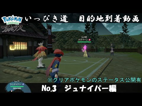 【いっぴき道攻略】No.3 ジュナイパー編【Pokémon LEGENDS アルセウス】