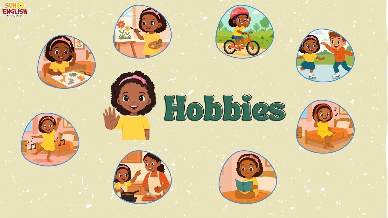 🧩 My Hobbies | English Listening Practice for Kids | Learn Hobbies in English 🌈