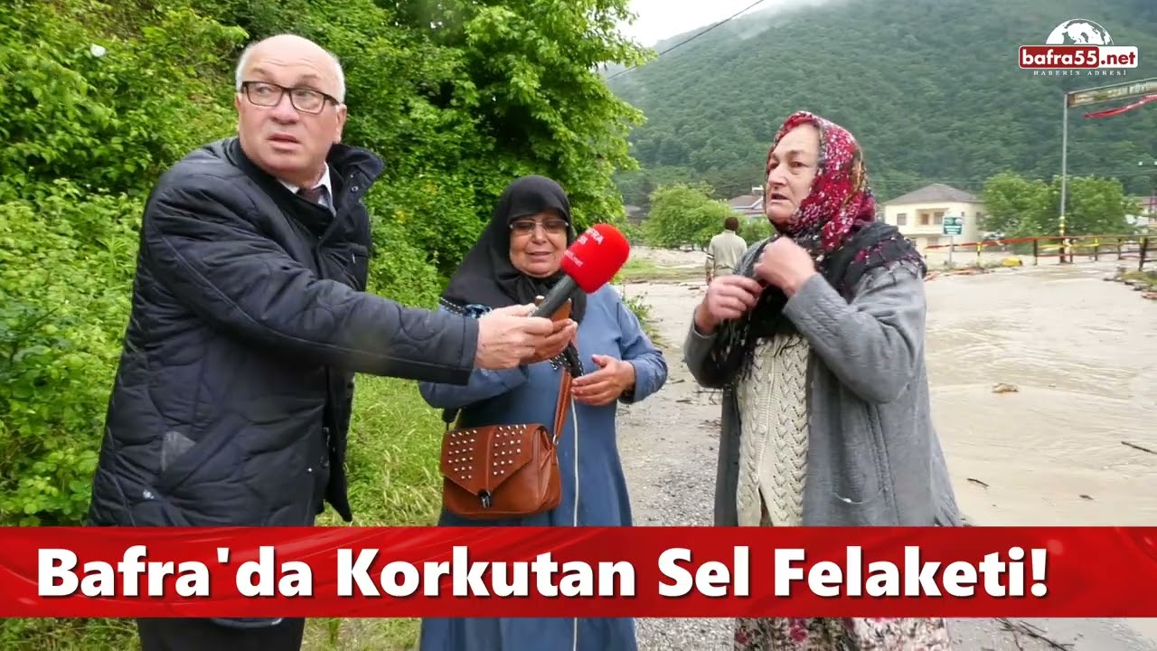 Bafra'da Korkutan Sel Felaketi!