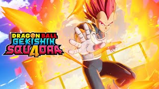 Dragon Ball Gekishin Squadra Vegeta Super Saiyan God All Intros, Mvp Animations, Skins & Emotes 4K