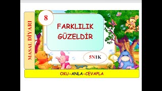 Masal Diyarı Hikayeleri -( Oku - Anla - Cevapla ) - 8 - Farklılık Güzeldir screenshot 2