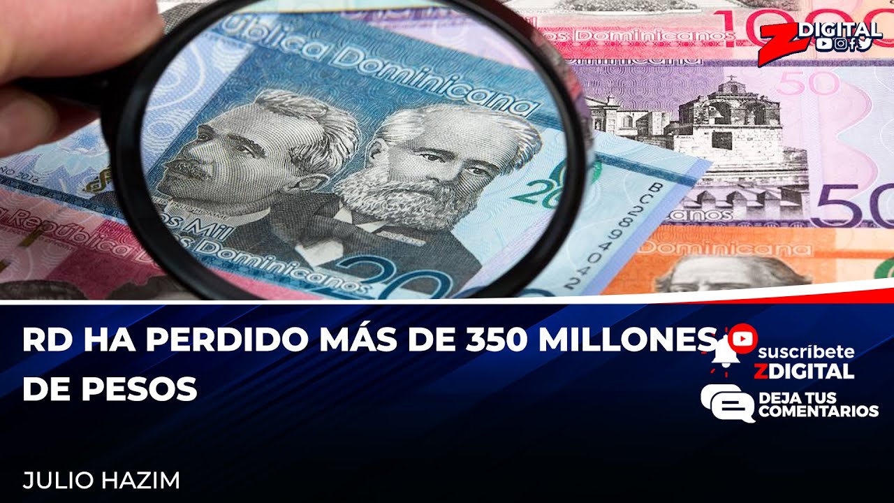RD ha perdido más de 350 millones de pesos - YouTube