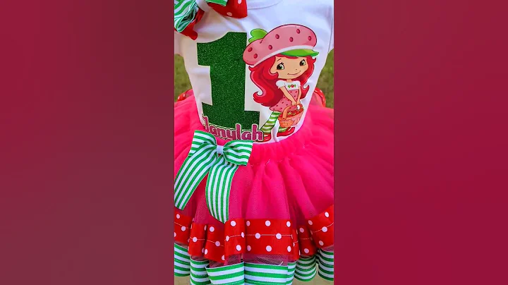 Strawberry shortcake tutu set and shoes ❤️ #diy #hairaccessories #kids #hairbows #converse #crafts