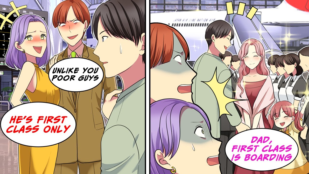 [Manga Dub] My ex bragged about first class, but My Wife and daughter appeared...!? [RomCom]