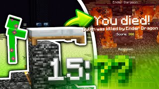 How I Choked A Potential Minecraft World Record Speedrun