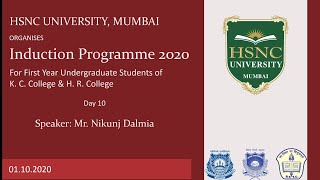 Induction Programme 2020 | Day 10 | Speaker: Mr. Nikunj Dalmia